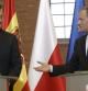 El presidente del Gobierno, Mariano Rajoy, y el primer ministro de Polonia, Donald Tusk, que presidieron en Gdansk la X cumbre hispano-polaca