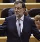 El presidente del Ejecutivo, Mariano Rajoy, responde a una de las preguntas en la sesión de control al Gobierno en el pleno del Senado