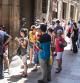 Los turistas hacen cola para entrar en el Museo Picasso