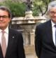 El presidente catalán, ArturMas (i), y el fiscal general del Estado, Eduardo Torres-Dulce.