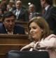 Soraya Sáenz de Santamaría, en el pleno del Congreso de los Diputados