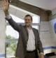 El presidente del Gobierno, Mariano Rajoy, a su llegada hoy a la escuela de verano del PP en El Escorial (Madrid).