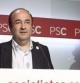 Miquel Iceta pronuncia unas palabras en la sede del PSC.