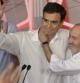 El nuevo líder del PSOE, Pedro Sánchez, junto al todavía secretario general, Alfredo Pérez Rubalcaba, tras conocerse el resultado de las elecciones primarias