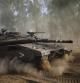 Un tanque del Ejército de Israel, durante la ofensiva terrestre en la Franja de Gaza
