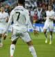 Cristiano Ronaldo celebra su primer gol al Sevilla