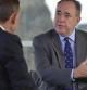 Salmond entrevistado por la cadena británica BBC el domingo antes del referéndum independentista de Escocia