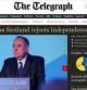 Imagen de la portada de la edición online del rotativo británico The Telegraph