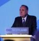 Alex Salmond, primer ministro de Escocia, comparece tras la victoria del no en el referéndum de independencia