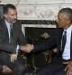 El rey Felipe VI, durante la reunión que mantuvo con el presidente de Estados Unidos, Barack Obama