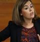 Soraya Sáenz de Santamaría, vicepresidenta del Gobierno, durante una comparecencia de prensa
