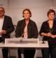 Núria De Gispert, Presidenta del Parlament, comparece junto a Lluís Corominas y Anna Simó, vicepresidentes. Son los tres diputados de la Cámara catalan que cobran los sueldos más altos