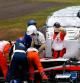 El coche de Jules Bianchi ha quedado destrozado tras golpearse contra una grúa durante el GP de Japón