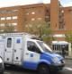 Vista del hospital Carlos III de Madrid, donde está ingresada Teresa Romero, la auxiliar de enfermería contagiada por ébola