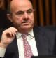 Luis de Guindos, durante la reunión del Ecofin