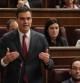 El líder del PSOE, Pedro Sánchez, en la sesión de control al Gobierno.