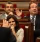 Miquel Iceta y Artur Mas, se replican durante la sesión de control del Parlament.