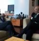El líder de UDC, Josep Antoni Duran Lleida, se entrevista con el expresidente de la República de México, Felipe Calderón