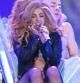 La cantante Lady Gaga durante un momento de su actuación en Londres dentro de su show 'artRave: The ARTPOP Ball '