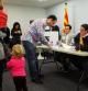 Ciudadanos catalanes ejerciendo su derecho a votar en Nueva York durante la jornada del 9N