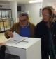 Àngel Ros, en el momento en que votó en la consulta del 9N