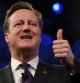 El primer ministro de Reino Unido, David Cameron, durante una conferencia en Londres ante empresarios.