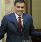 El secretario general del PSOE, Pedro Sánchez, en una rueda de prensa ofrecida en el Congreso de los Diputados