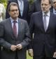 Los presidentes Rajoy y Mas en Barcelona