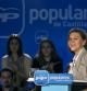 La presidenta del PP de Castilla-La Mancha y secretaria general del partido, María Dolores de Cospedal, durante su intervención en un acto con jóvenes de Nuevas Generaciones