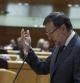 Mariano Rajoy, durante la sesión de control en el Senado