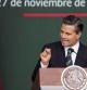 El presidente de México, Enrique Peña Nieto, habla durante un mensaje a la nación emitido en Palacio Nacional en Ciudad de México donde dijo que enviará el lunes al Congreso una reforma constitucional para crear 32 policías estatales que reemplazarán a los más de 1.800 corporaciones municipales, muchas de ellas infiltradas por el crimen organizado.
