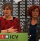 Dolors Camats y Hortènsia Grau, en rueda de prensa en la sede de ICV