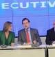 Mariano Rajoy en el comité ejecutivo nacional del PP junto a Arenas y Cospedal