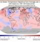 Promedio de temperaturas terrestres y marinas del periodo enero-octubre del 2014 en relación a las temperaturas históricas
