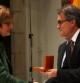Artur Mas y la presidenta de la Asamblea Parlamentaria del Consejo de Europa, Anne Brasseur, en el momento de entrega del premio del Memorial Trias Fargas 2014