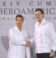 Rajoy saluda a Peña Nieto vestido con la guayabera