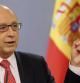 El ministro de Hacienda, Cristobal Montoro, durante la rueda de prensa posterior al Consejo de Ministros