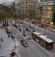 La avenida Diagonal, junto a la plaza Francesc Macià, tras la reforma