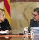 El presidente de la Generalitat, Artur Mas, y la vicepresidenta, Joana Ortega, durante la reunión semanal del Govern