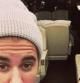 Bieber y, de fondo, su nuevo avión.