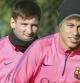 Los jugadores del Barcelona Lionel Messi,iz., y Neymar,d, durante el entrenamiento realizado esta mañana en la Ciudad Deportiva Joan Gamper, de cara al partido de la 17º jornada de la Liga BBVA que disputarán mañana contra la Real Sociedad en Anoeta