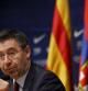 Josep Maria Bartomeu durante la rueda de prensa en la que anunció elecciones anticipadas