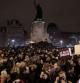 Concentración multitudinaria en la Plaza de La Republique de París