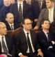 Hollandes, Valls y Netanyahu en la sinagoga de París