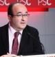 Miquel Iceta, primer secretario del PSC, en rueda de prensa a la sede de su formación.
