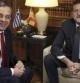 Rajoy, junto al primer ministro griego, Andonis Samarás.