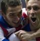 Fernando Torres celebra uno de sus dos goles al Real Madrid