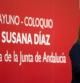 La presidenta de la Junta de Andalucía, Susana Díaz, durante su intervención en un desayuno-coloquio organizado por diario Sur.
