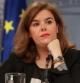 Soraya Sáenz de Santamaría, en la rueda de prensa posterior al Consejo de Ministros.