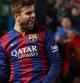 Gerard Pique celebra el 0-1 al Elche